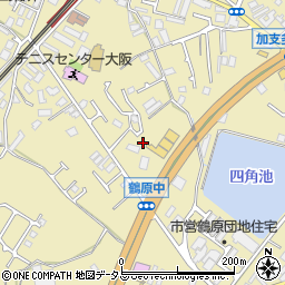 大阪府泉佐野市鶴原1737-4周辺の地図