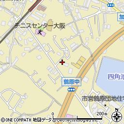 大阪府泉佐野市鶴原1683周辺の地図