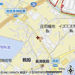大阪府泉佐野市鶴原1317周辺の地図