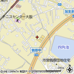 大阪府泉佐野市鶴原1738周辺の地図