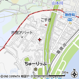 ブランズ弐番館周辺の地図