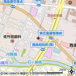 広島県東広島市西条昭和町4周辺の地図