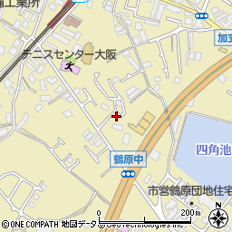 大阪府泉佐野市鶴原1737-12周辺の地図