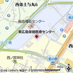 賀茂台地訪問看護ステーション周辺の地図