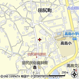 福山市農協田尻支店周辺の地図