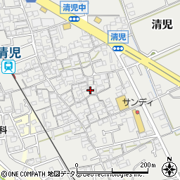 大阪府貝塚市清児1065周辺の地図