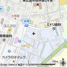 広島県東広島市西条大坪町1周辺の地図