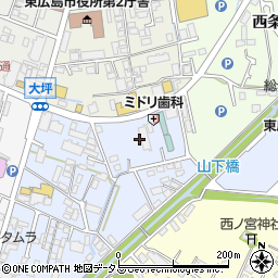 広島県東広島市西条大坪町2周辺の地図
