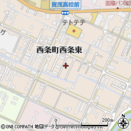 広島県東広島市西条町西条東1008周辺の地図