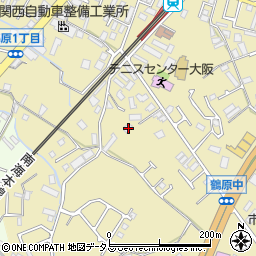 大阪府泉佐野市鶴原1669-3周辺の地図