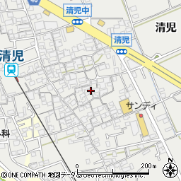 大阪府貝塚市清児1046周辺の地図