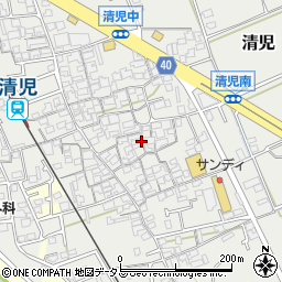 大阪府貝塚市清児1046周辺の地図