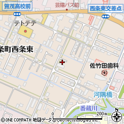 広島県東広島市西条町西条東1255周辺の地図