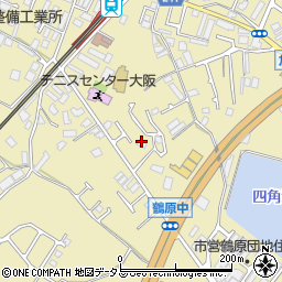 大阪府泉佐野市鶴原1681周辺の地図