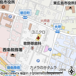 ユニクロ東広島店周辺の地図