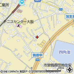 大阪府泉佐野市鶴原1737-7周辺の地図