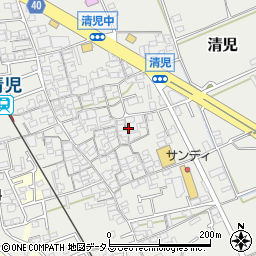 大阪府貝塚市清児1062周辺の地図