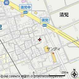 大阪府貝塚市清児1069周辺の地図