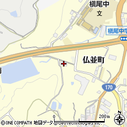 大阪府和泉市仏並町265周辺の地図