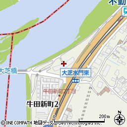 県営牛田高層住宅周辺の地図