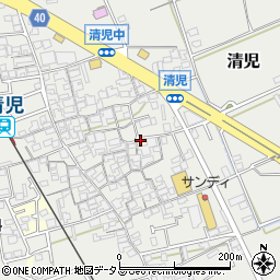 大阪府貝塚市清児1060周辺の地図
