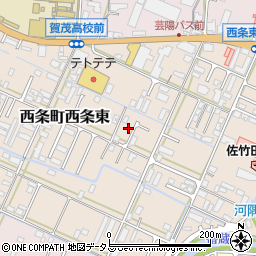 広島県東広島市西条町西条東1021周辺の地図