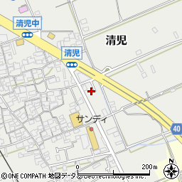 大阪府貝塚市清児513-14周辺の地図