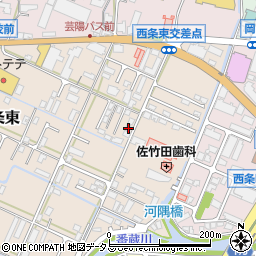 広島県東広島市西条町西条東1254周辺の地図