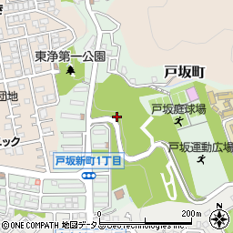 広島県広島市東区戸坂新町周辺の地図