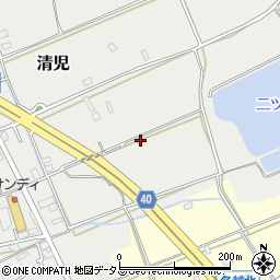 大阪府貝塚市清児435周辺の地図