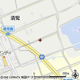 大阪府貝塚市清児435周辺の地図