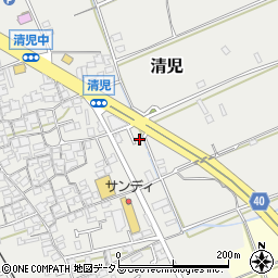 大阪府貝塚市清児513周辺の地図