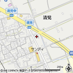 大阪府貝塚市清児513-4周辺の地図