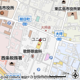 広島県東広島市西条御条町1周辺の地図