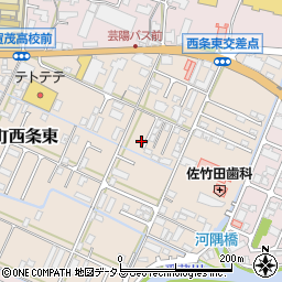 広島県東広島市西条町西条東1251周辺の地図