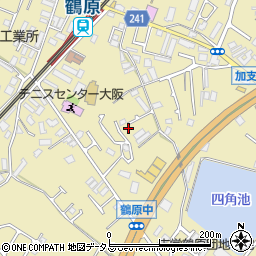 大阪府泉佐野市鶴原1749-11周辺の地図