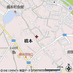 大阪府貝塚市橋本周辺の地図