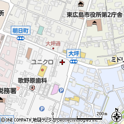 広島県東広島市西条御条町1-34周辺の地図