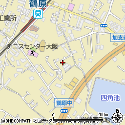 大阪府泉佐野市鶴原1749-9周辺の地図