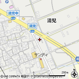 大阪府貝塚市清児513-12周辺の地図