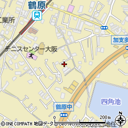 大阪府泉佐野市鶴原1749周辺の地図