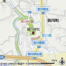 積川神社周辺の地図