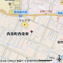 広島県東広島市西条町西条東1024周辺の地図