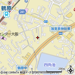 大阪府泉佐野市鶴原1832-11周辺の地図