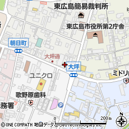 広島県東広島市西条朝日町10-24周辺の地図