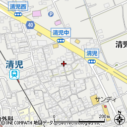 大阪府貝塚市清児1014周辺の地図
