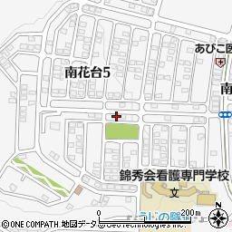 大阪府河内長野市南花台5丁目21-4周辺の地図
