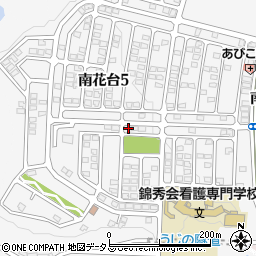 大阪府河内長野市南花台5丁目21-5周辺の地図