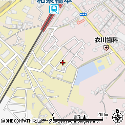 大阪府貝塚市地藏堂341-18周辺の地図