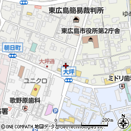 広島県東広島市西条朝日町10-16周辺の地図